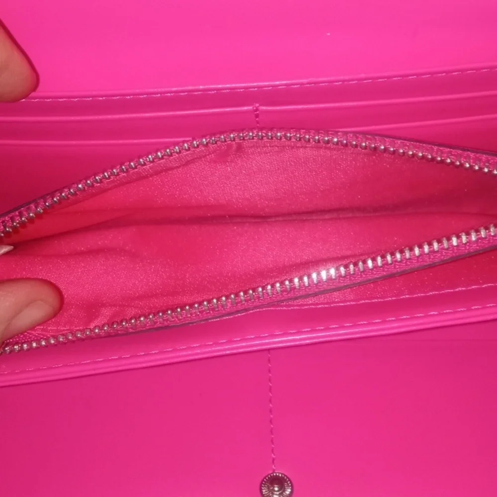 MCM | Black and Pink | Long Wallet | Large Tri-fold | Leather  | EUC